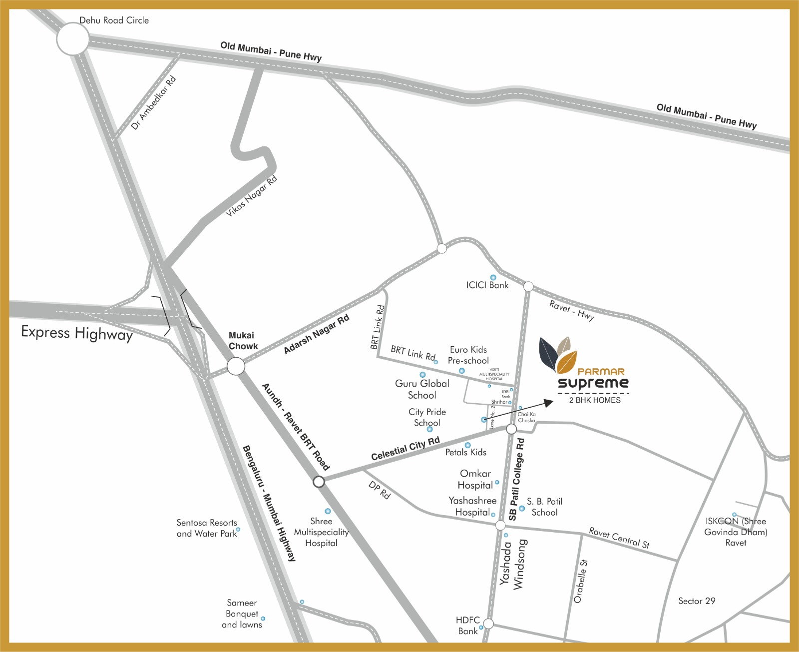 Parmar Supreme Location Map